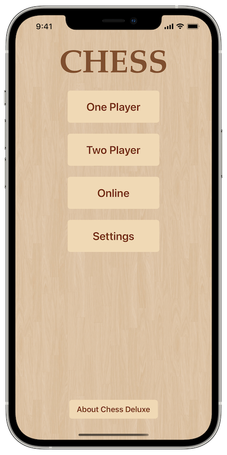 Starting a game on an iPhone